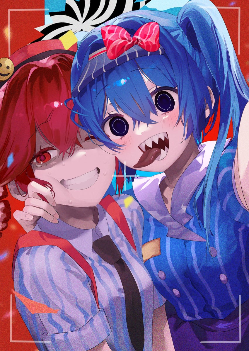 hatsune miku and kasane teto (vocaloid and 2 more) drawn by masaki_(nna5qkj_oo)