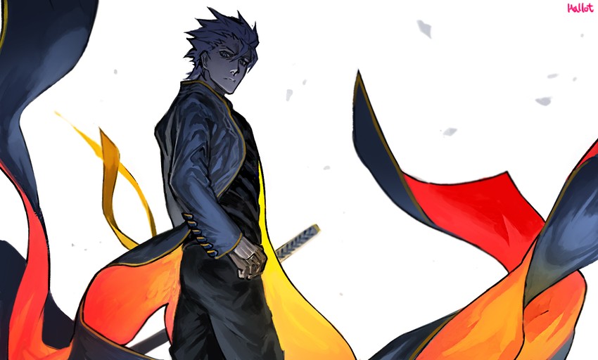 vergil (devil may cry and 1 more) drawn by hallot