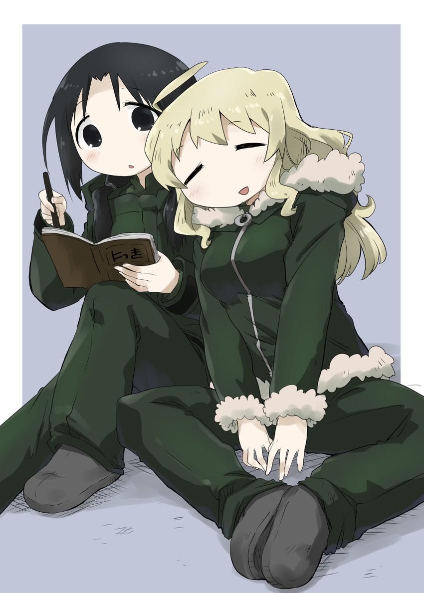 chito and yuuri (shoujo shuumatsu ryokou) drawn by mukaibi_aoi