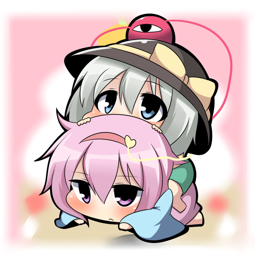 komeiji koishi and komeiji satori (touhou) drawn by twumi