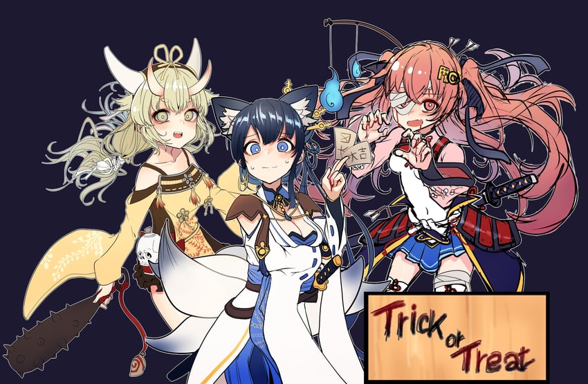 jouizumi masamune, kuwana gou, and goou yoshimitsu (tenka hyakken) drawn by foeyp