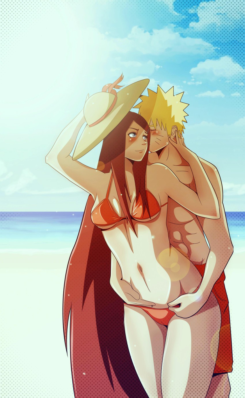 uzumaki naruto and uzumaki kushina (naruto and 1 more) drawn by indy_rique