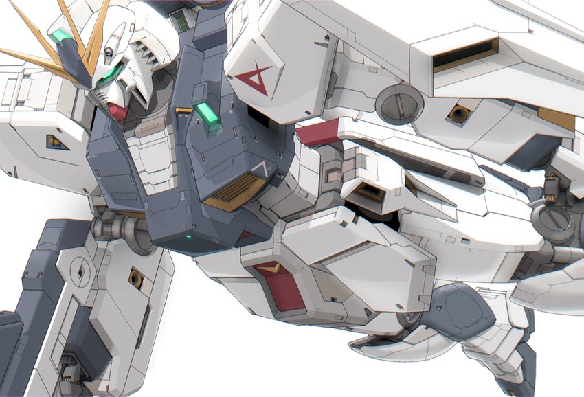 nu gundam (gundam and 1 more) drawn by aron_e