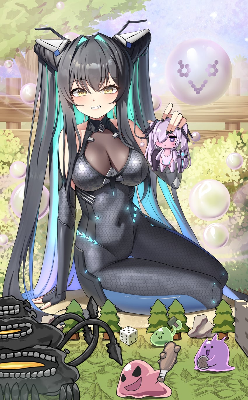 cinderella and little mermaid (goddess of victory: nikke) drawn by tist