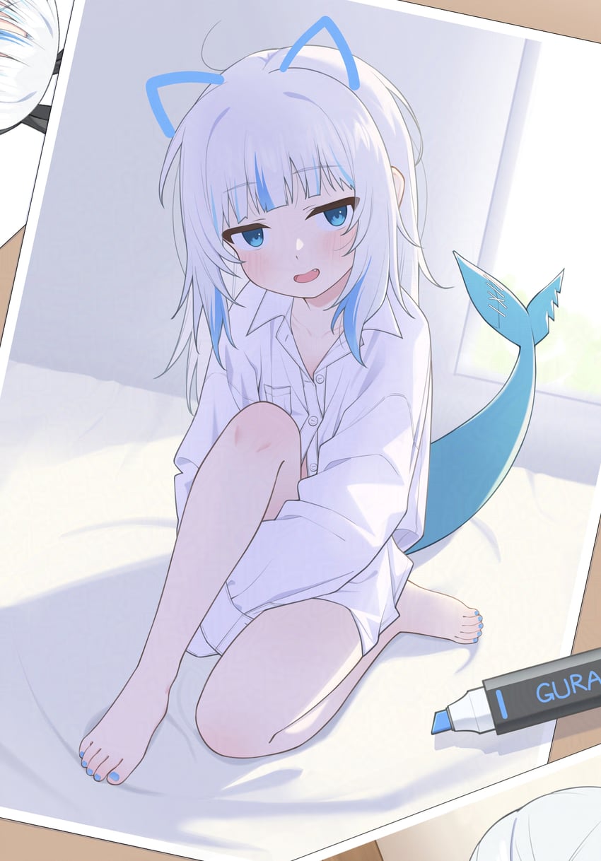 gawr gura (hololive and 1 more) drawn by ugaaaa1