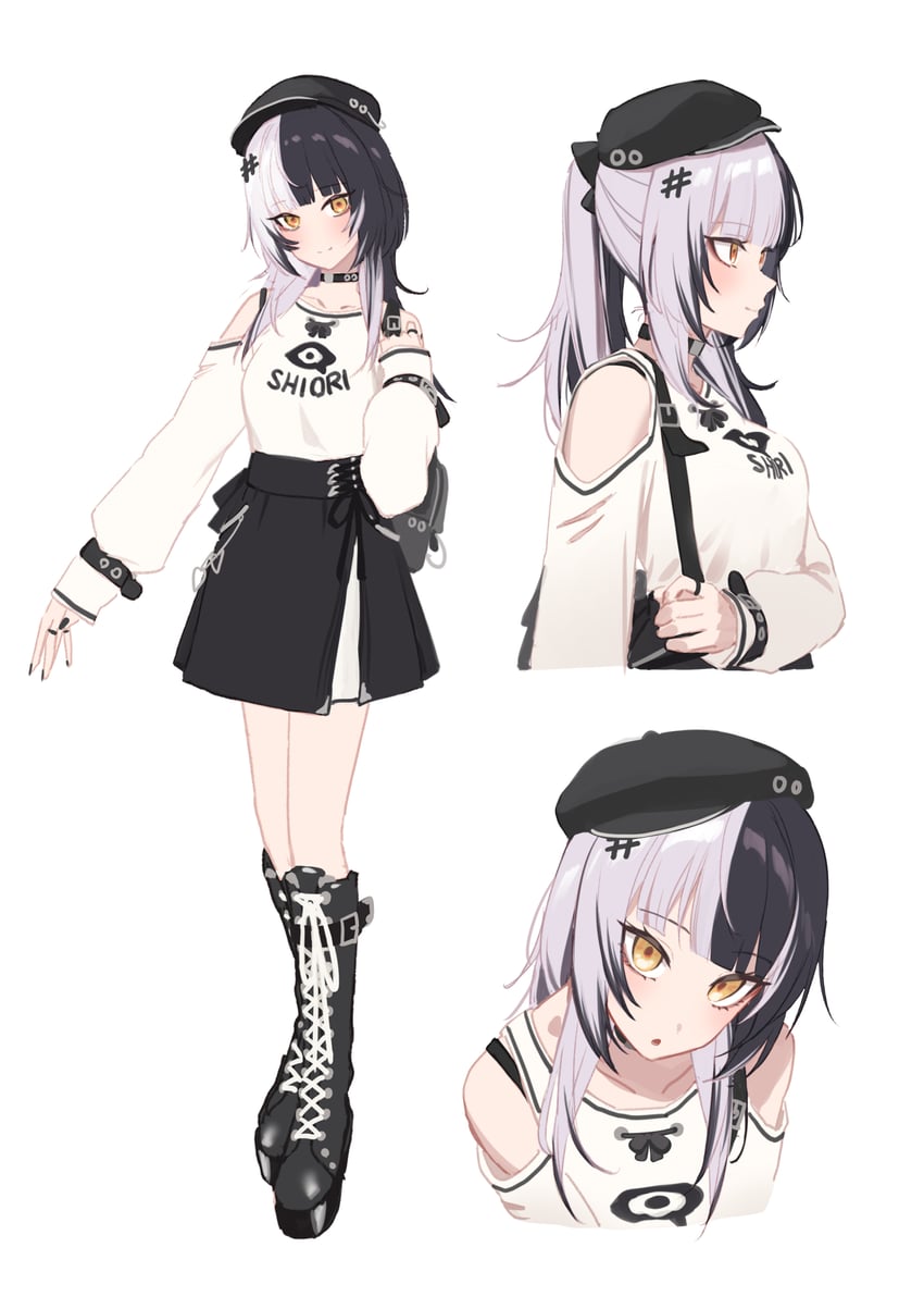 shiori novella (hololive and 1 more) drawn by resu_desu