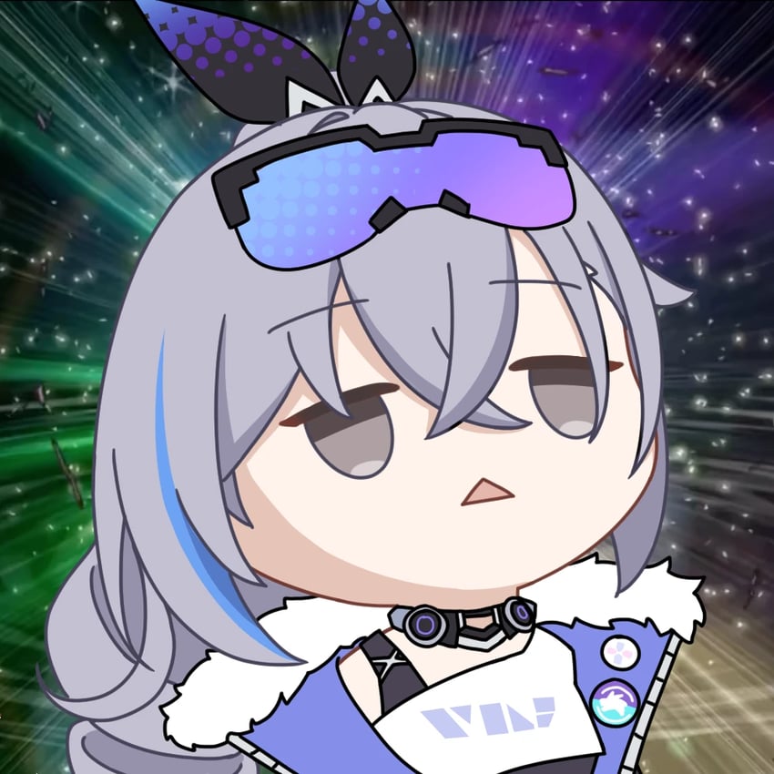silver wolf (honkai and 1 more) drawn by luyue