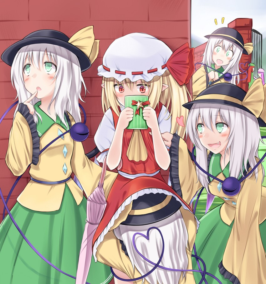flandre scarlet, komeiji koishi, patchouli knowledge, and hong meiling (touhou) drawn by suzushiro_yukari