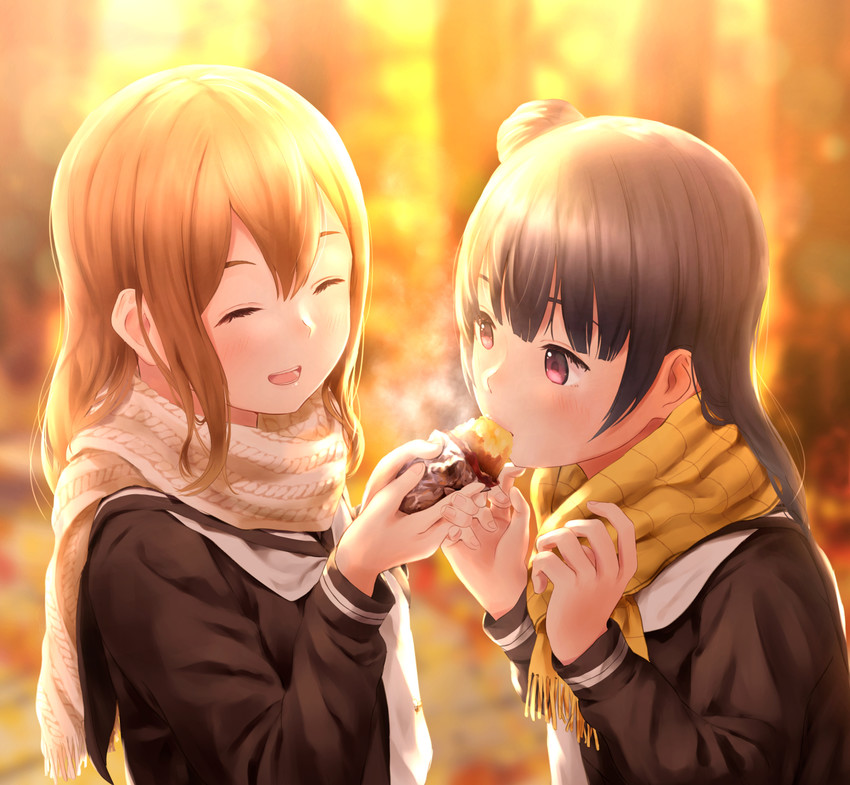 tsushima yoshiko and kunikida hanamaru (love live! and 1 more) drawn by papi_(papiron100)