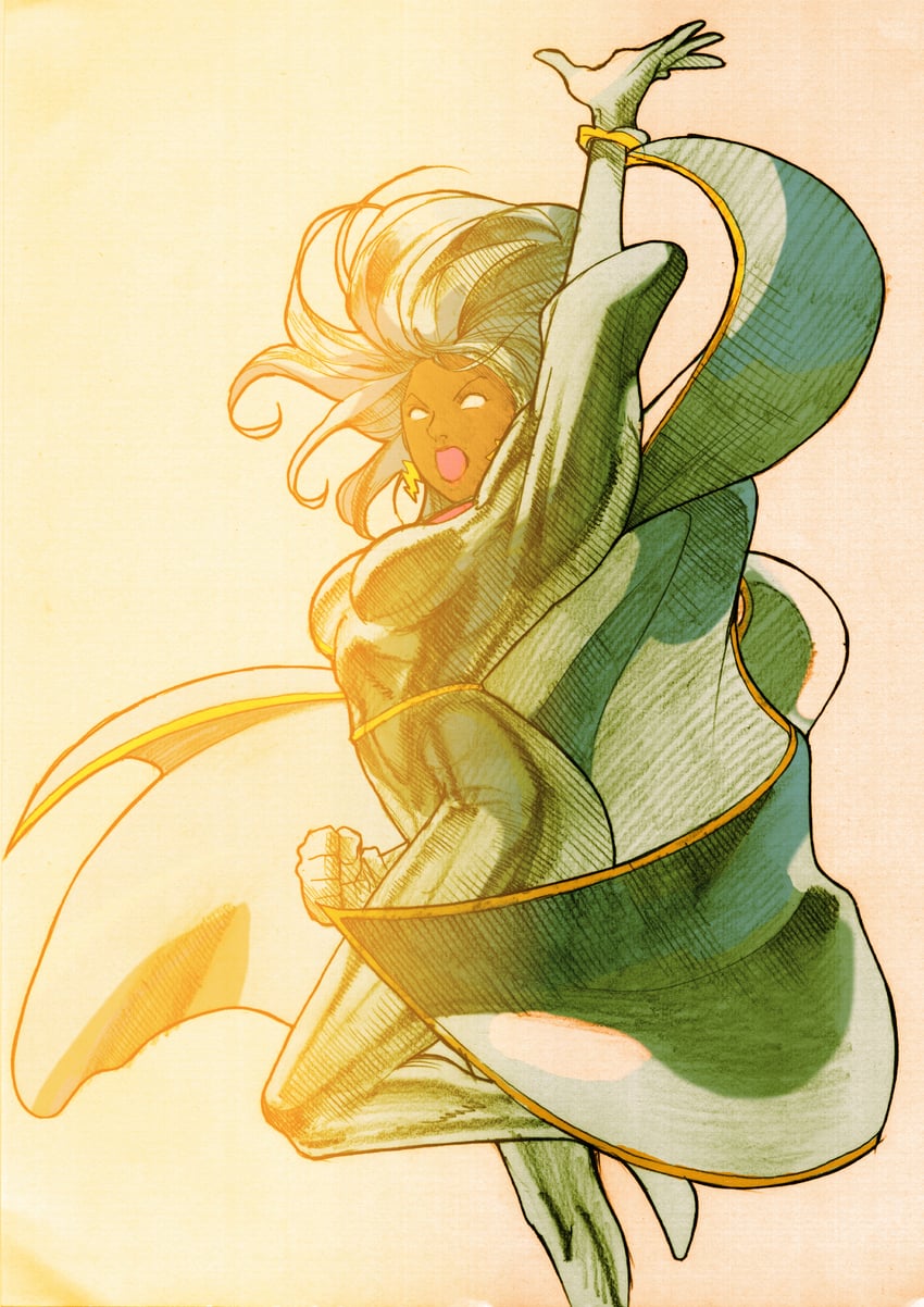 storm (marvel and 4 more) drawn by bengus