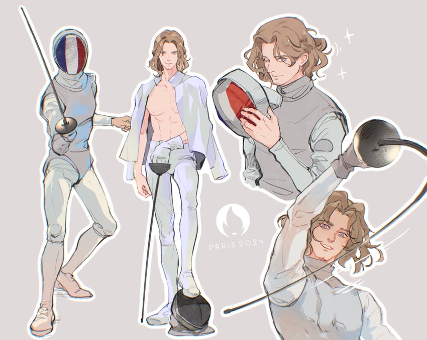 france (axis powers hetalia and 2 more) drawn by oplusplusplus