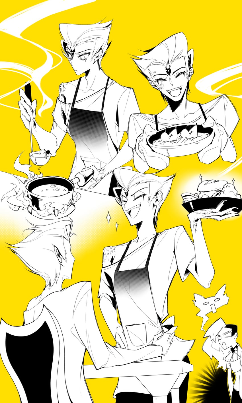 loona, blitzo, and stolas (helluva boss) drawn by zhu_xing_pupupu