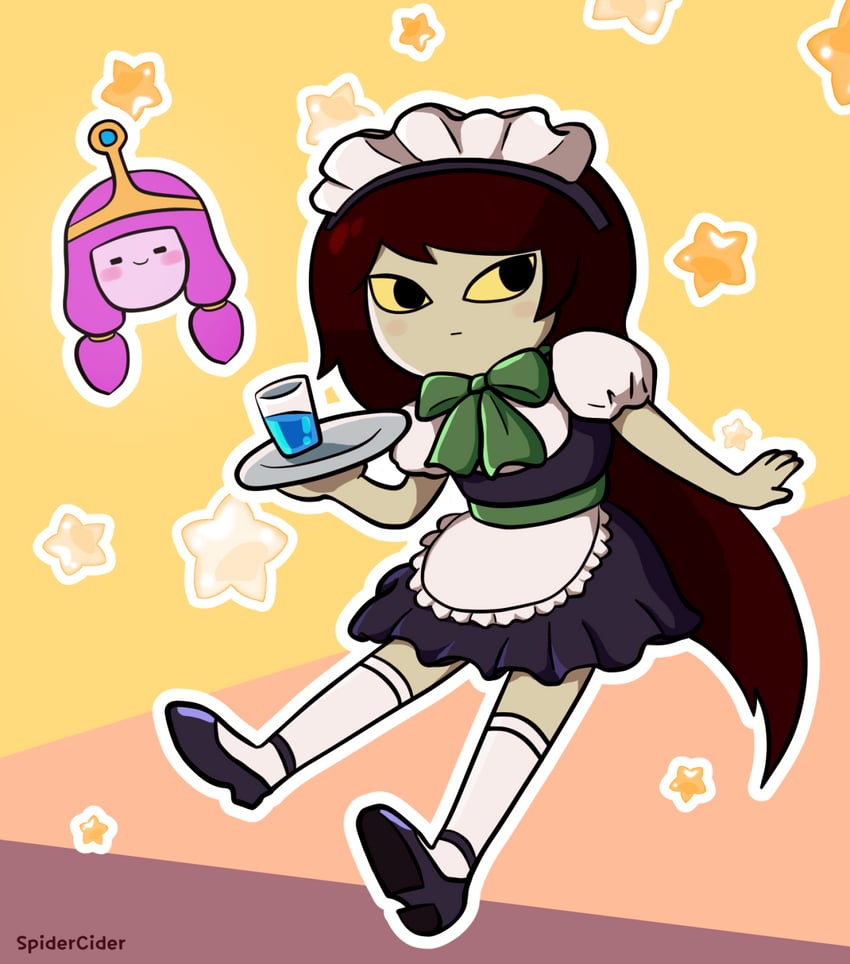 princess bonnibel bubblegum and shoko (adventure time) drawn by spidercider