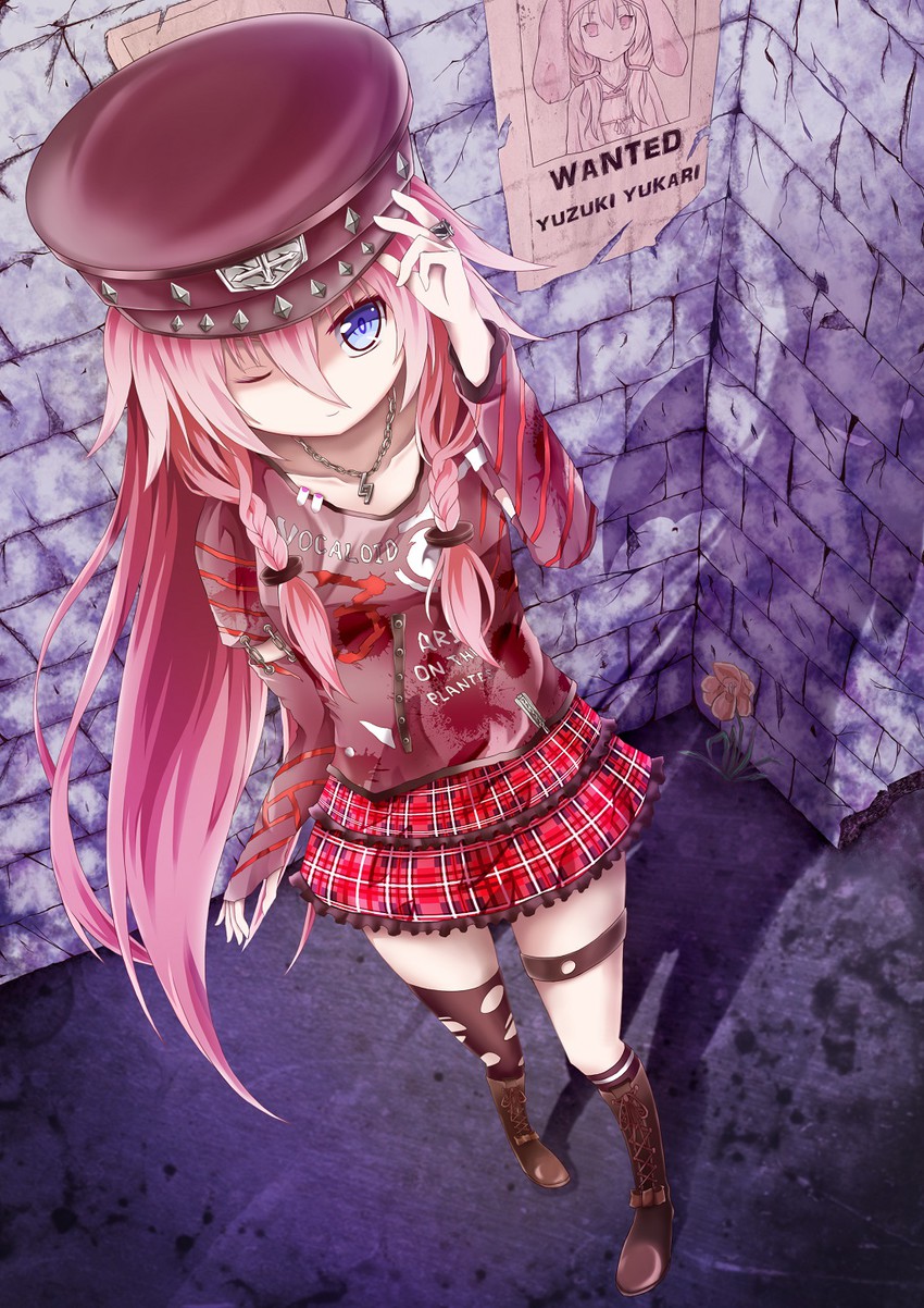 yuzuki yukari and ia (vocaloid and 1 more) drawn by dying_(dying0414)