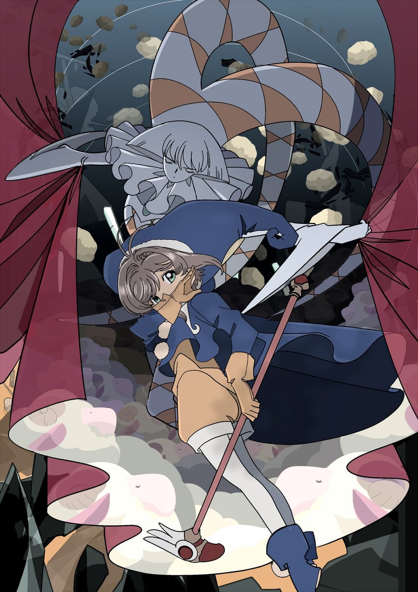 kinomoto sakura and erase (cardcaptor sakura) drawn by edoya_inuhachi