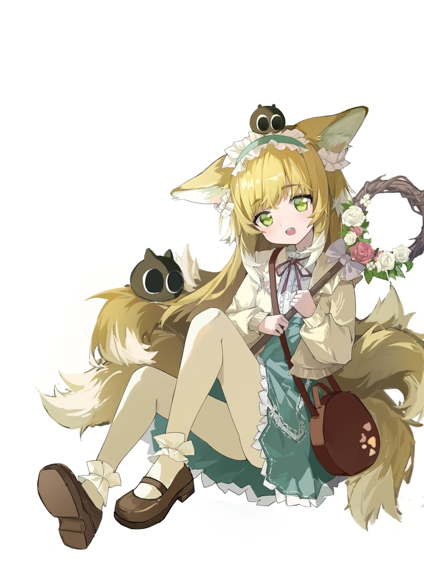 suzuran and heixiu (arknights and 1 more) drawn by maochibuqihuyu