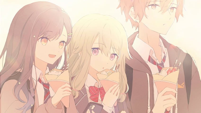 kusanagi nene, shinonome akito, and shiraishi an (project sekai) drawn by yuki72611
