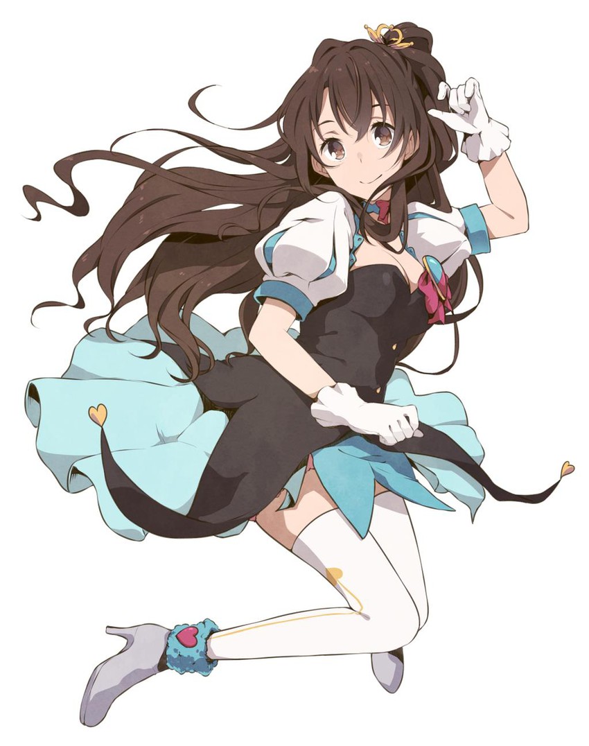 shimamura uzuki (idolmaster and 1 more) drawn by haine