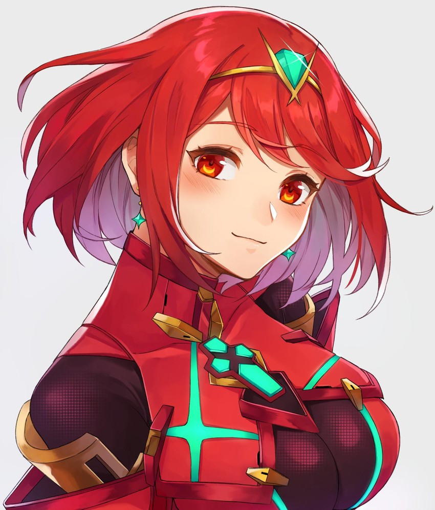 pyra (xenoblade chronicles and 1 more) drawn by kamu_(kamuuei)