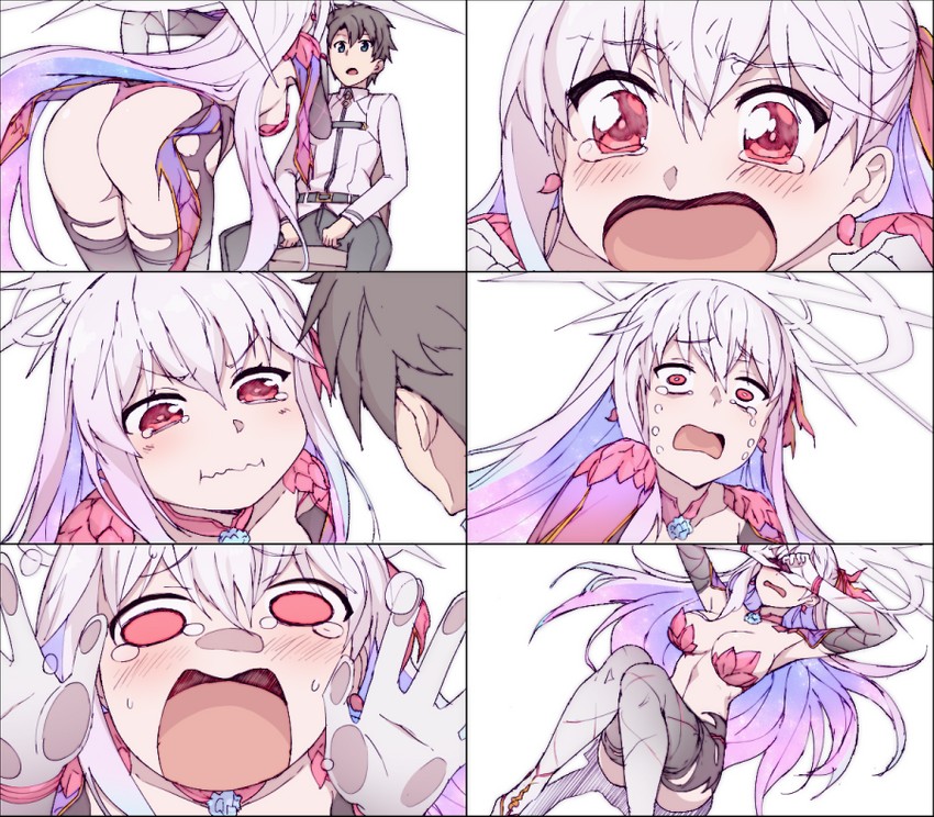 fujimaru ritsuka and kama (fate and 1 more) drawn by waero
