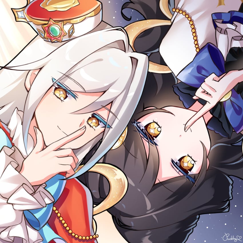 solulu and luluna (pretty series and 1 more) drawn by pudding_(skymint_028)