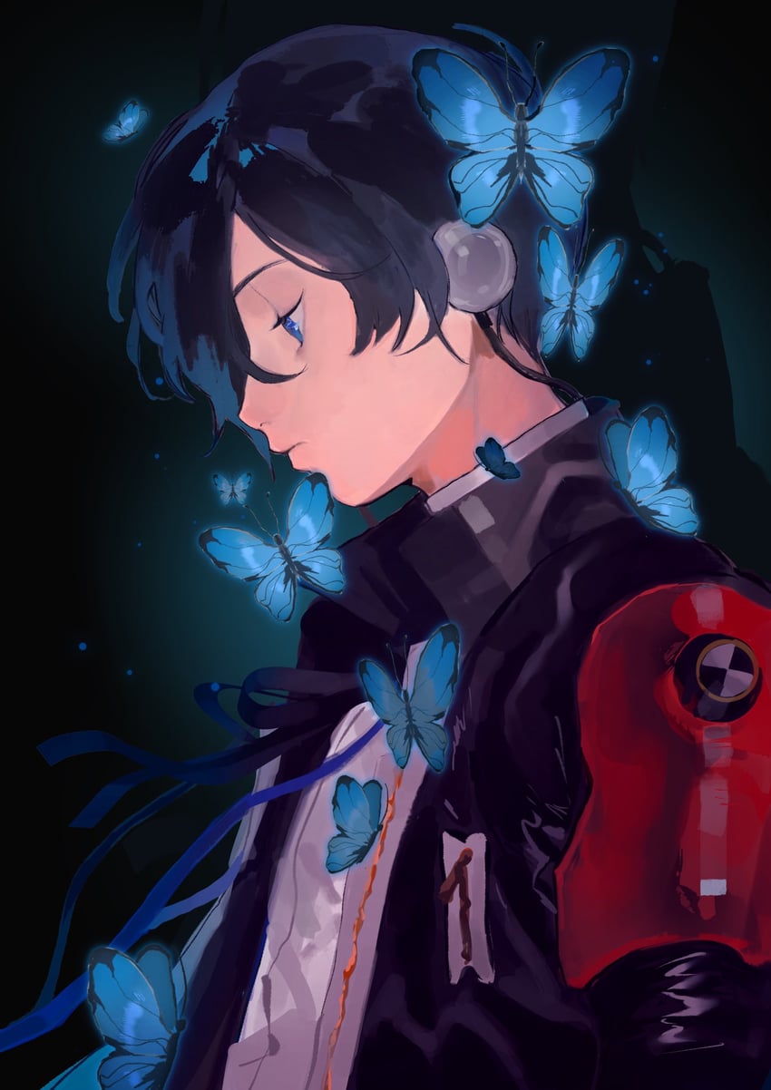 yuuki makoto (persona and 2 more) drawn by achai_dong