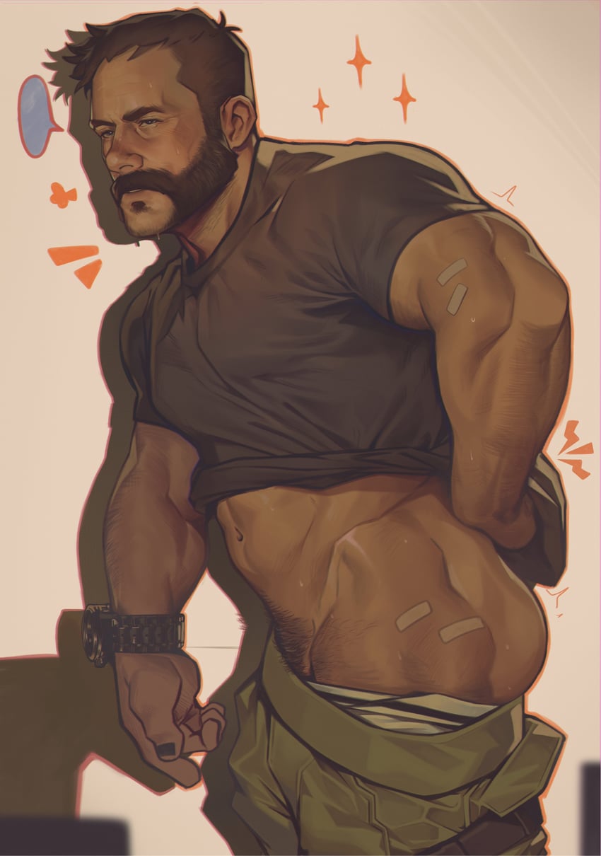 captain price (call of duty and 1 more) drawn by holo_eden