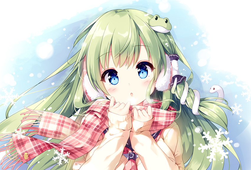 kochiya sanae (touhou) drawn by miyase_mahiro