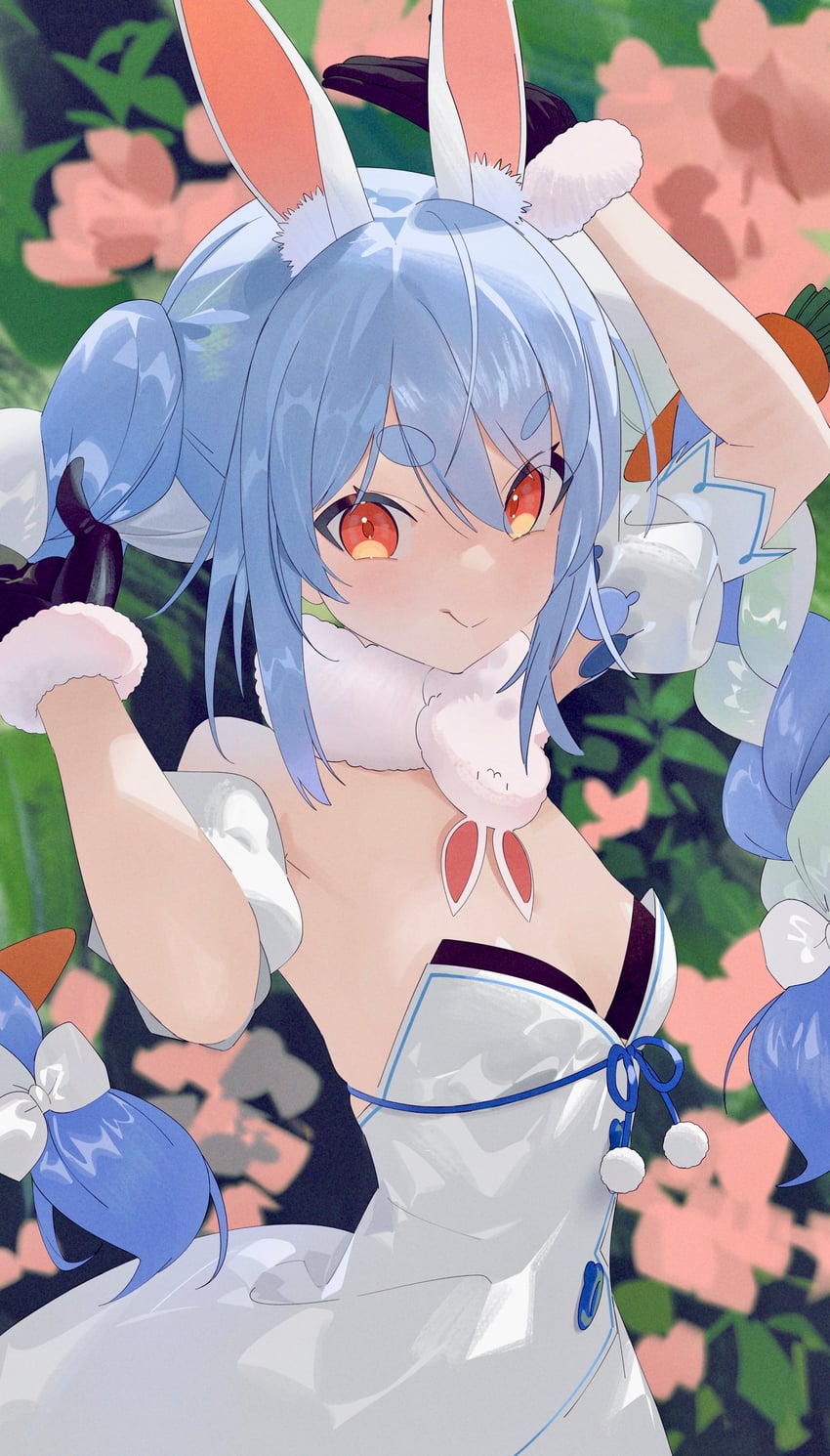 usada pekora and don-chan (hololive) drawn by koyo2023