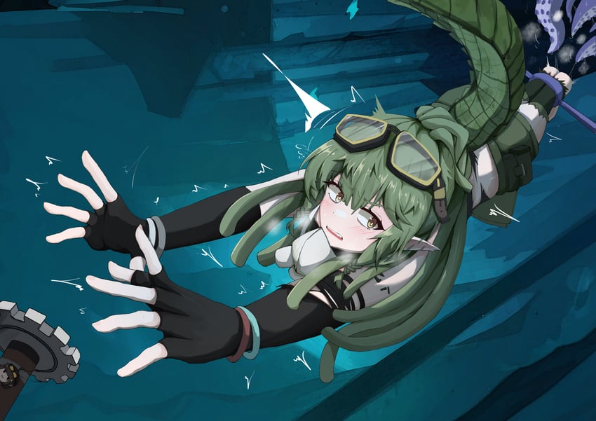 gavial (arknights) drawn by jager