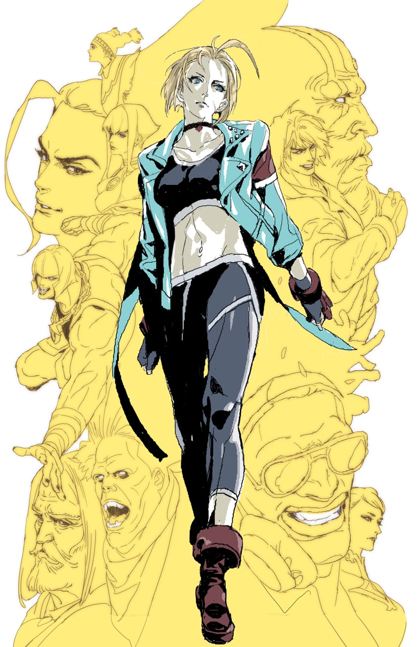 chun-li, cammy white, ken masters, jamie siu, manon legrand, and 6 more (street fighter and 1 more) drawn by nobita_(makoto7060355)