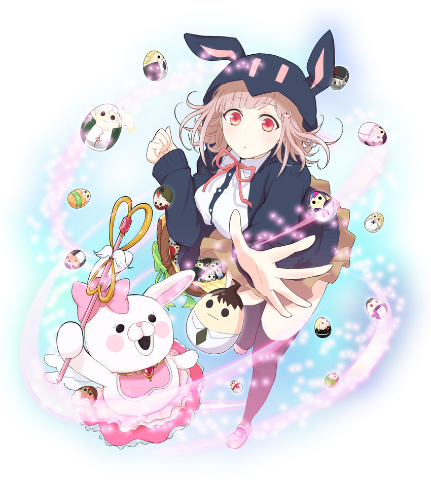 nanami chiaki and usami (danganronpa and 2 more) drawn by pochi_(goodgrief)