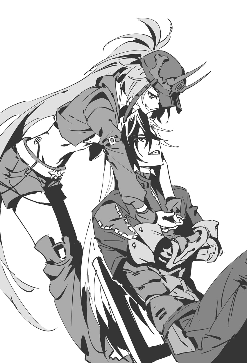 boothill and rappa (honkai and 1 more) drawn by doctahmem