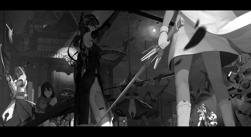 ruby rose, weiss schnee, blake belladonna, and penny polendina (rwby) drawn by dishwasher1910