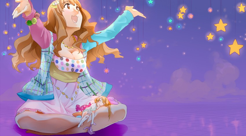 futaba anzu and moroboshi kirari (idolmaster and 1 more) drawn by nemeko