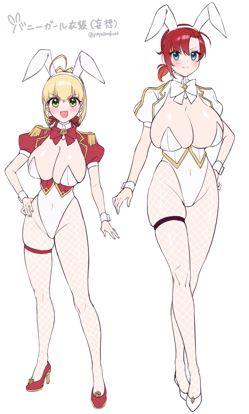 nero claudius and boudica (fate and 2 more) drawn by yayoi_maka