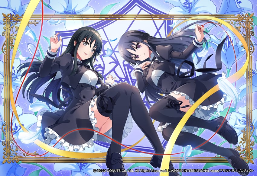 shirai yuyu and aoyagi tsubaki (assault lily and 1 more)