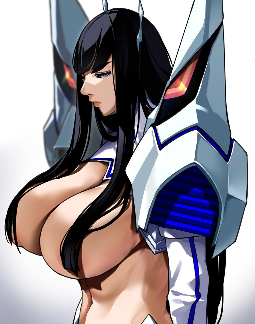 kiryuuin satsuki and junketsu (kill la kill) drawn by bakkanki