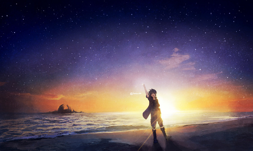 noctis lucis caelum (final fantasy and 1 more) drawn by marchen134