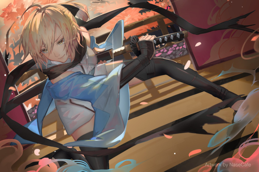 okita souji (fate and 2 more) drawn by nasecafe