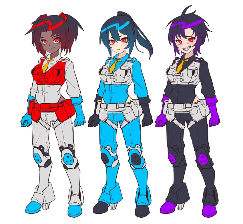 starscream, thundercracker, and skywarp (transformers) drawn by en_(envelus_tf)