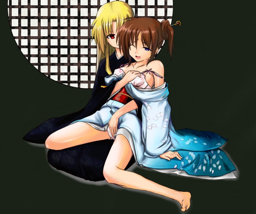 fate testarossa and takamachi nanoha (lyrical nanoha and 1 more)