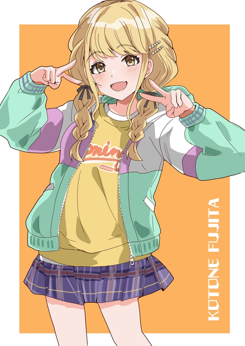 fujita kotone (idolmaster and 1 more) drawn by illustscody