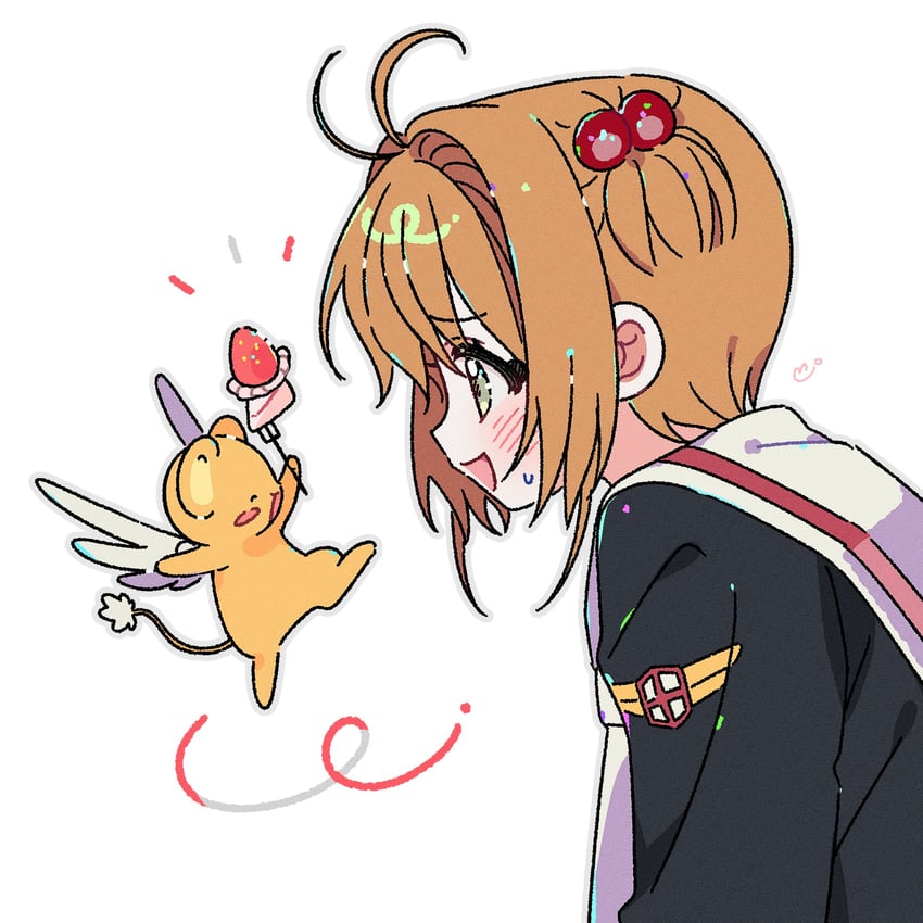 kinomoto sakura and kero (cardcaptor sakura) drawn by yalmyu