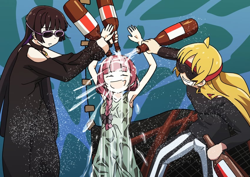 hiroi kikuri, ijichi seika, and pa-san (bocchi the rock!) drawn by goumonsha