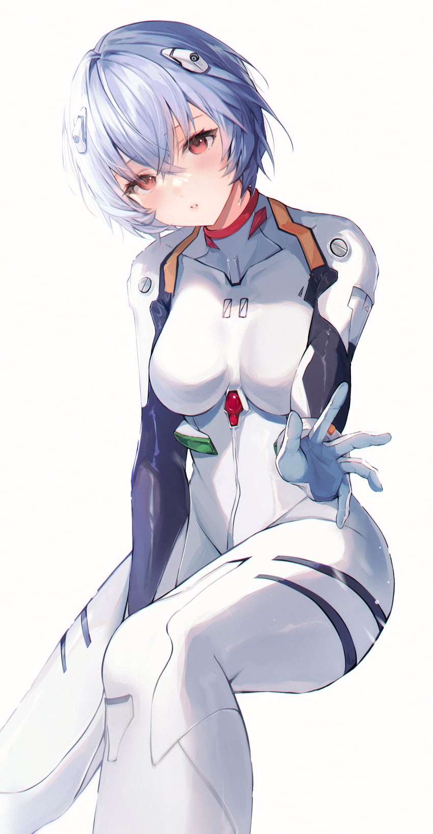 ayanami rei (neon genesis evangelion) drawn by hum_(ten_ten)