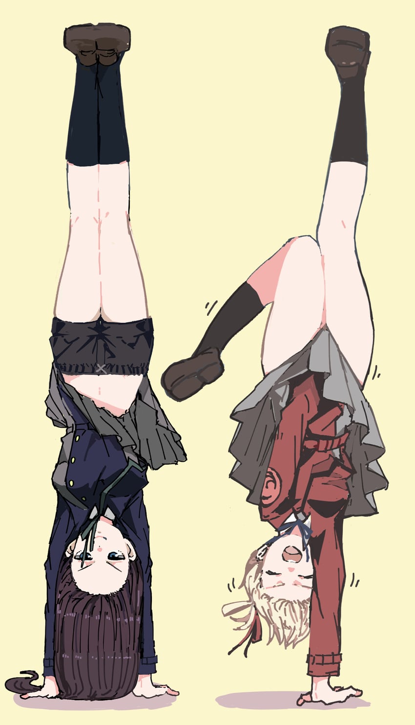 nishikigi chisato and inoue takina (lycoris recoil) drawn by panyatteria