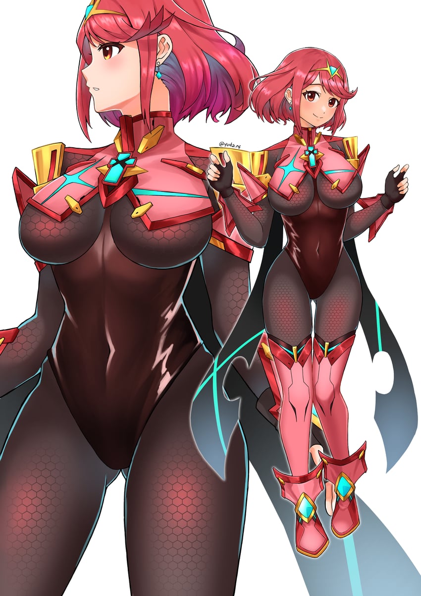 pyra (xenoblade chronicles and 1 more) drawn by you_nf