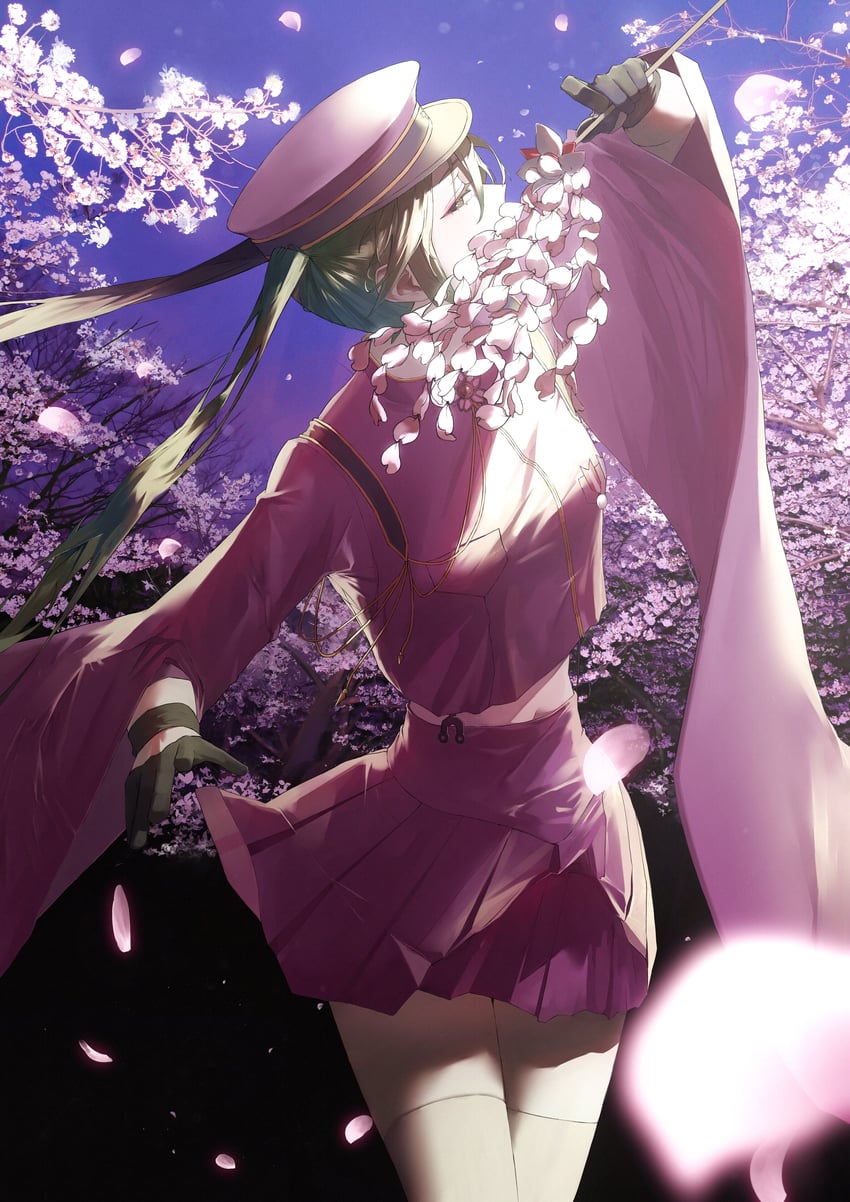 hatsune miku (vocaloid and 1 more) drawn by loourr17