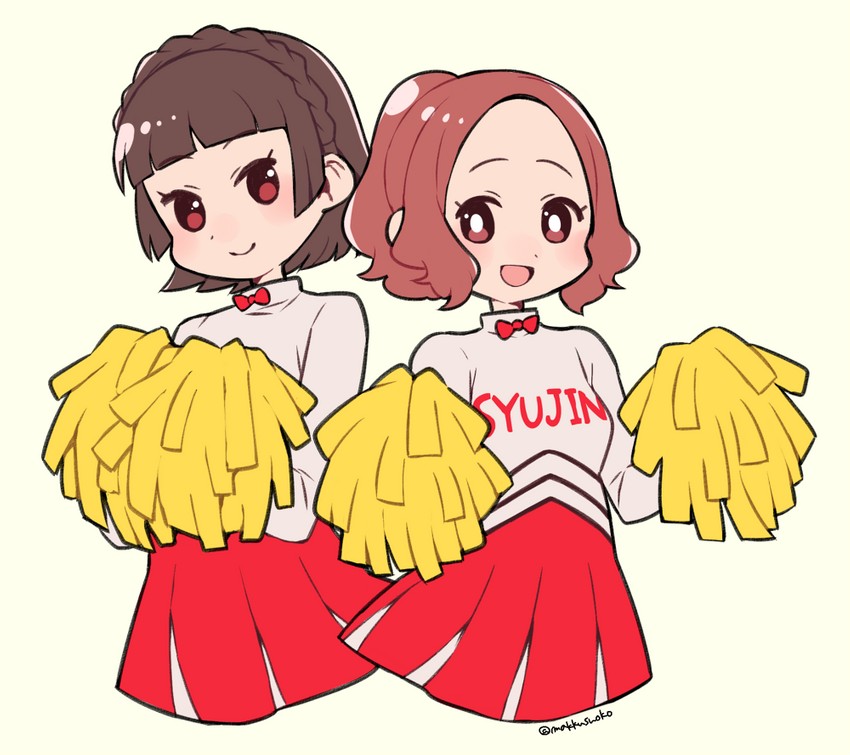 niijima makoto and okumura haru (persona and 3 more) drawn by do_m_kaeru